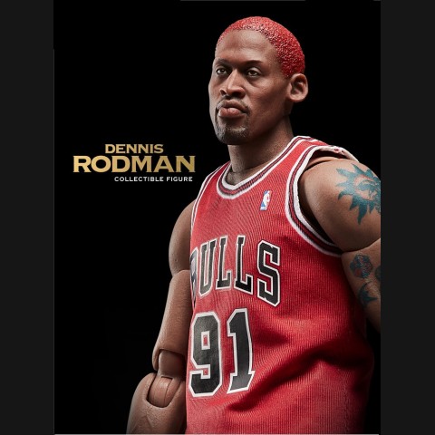 NBA Dennis Rodman 12 inch Red Jersey Action Figure 